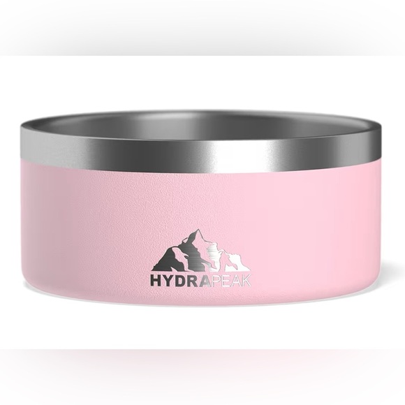Hydrapeak Pink Stainless Steel Dog Bowl - Picture 1 of 3